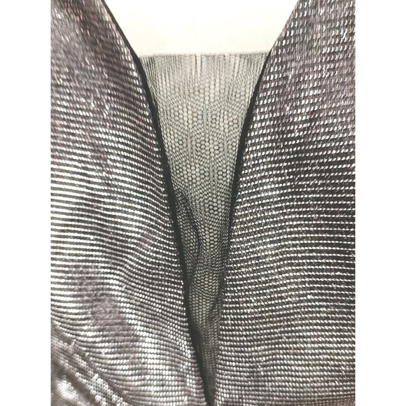 Crystal Doll Sliver Metallic Dress Junior's Size 7 - Picture 3 of 9